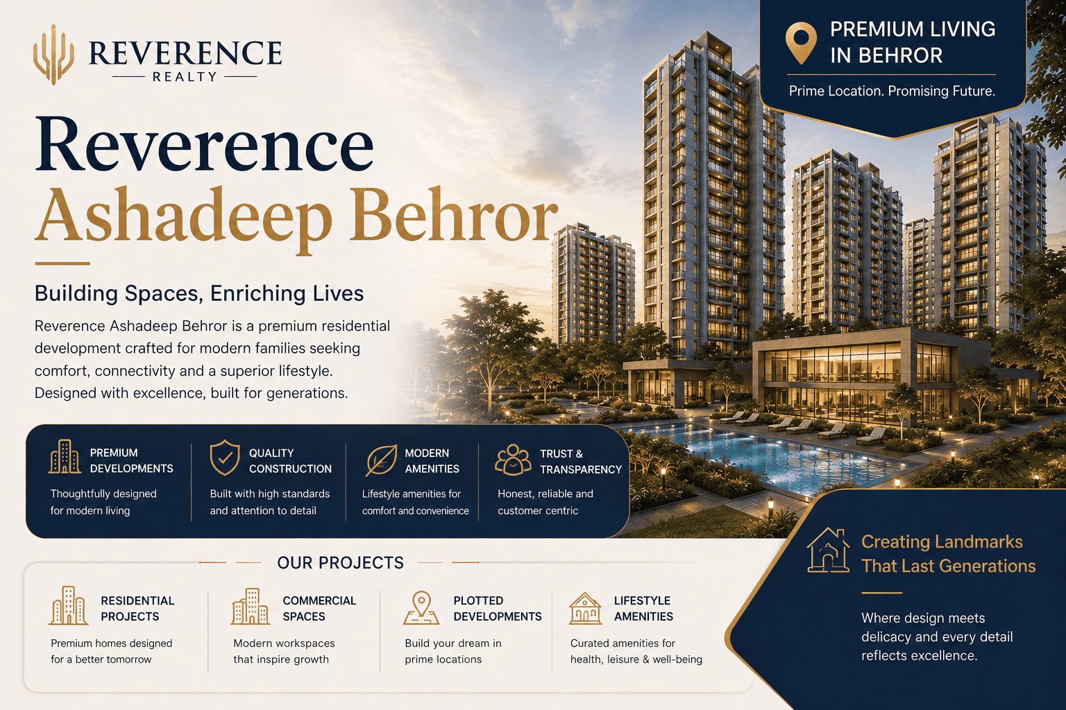 Reverence Ashadeep Behror - Premium Homes & Plots