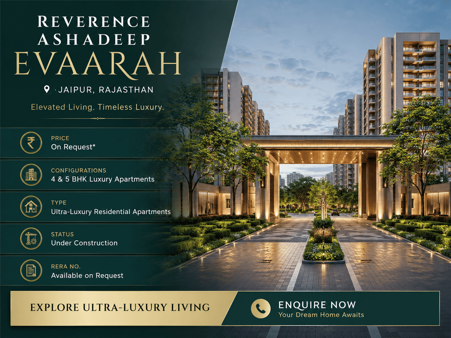 Reverence Ashadeep Evaarah - Luxury Apartments Jaipur