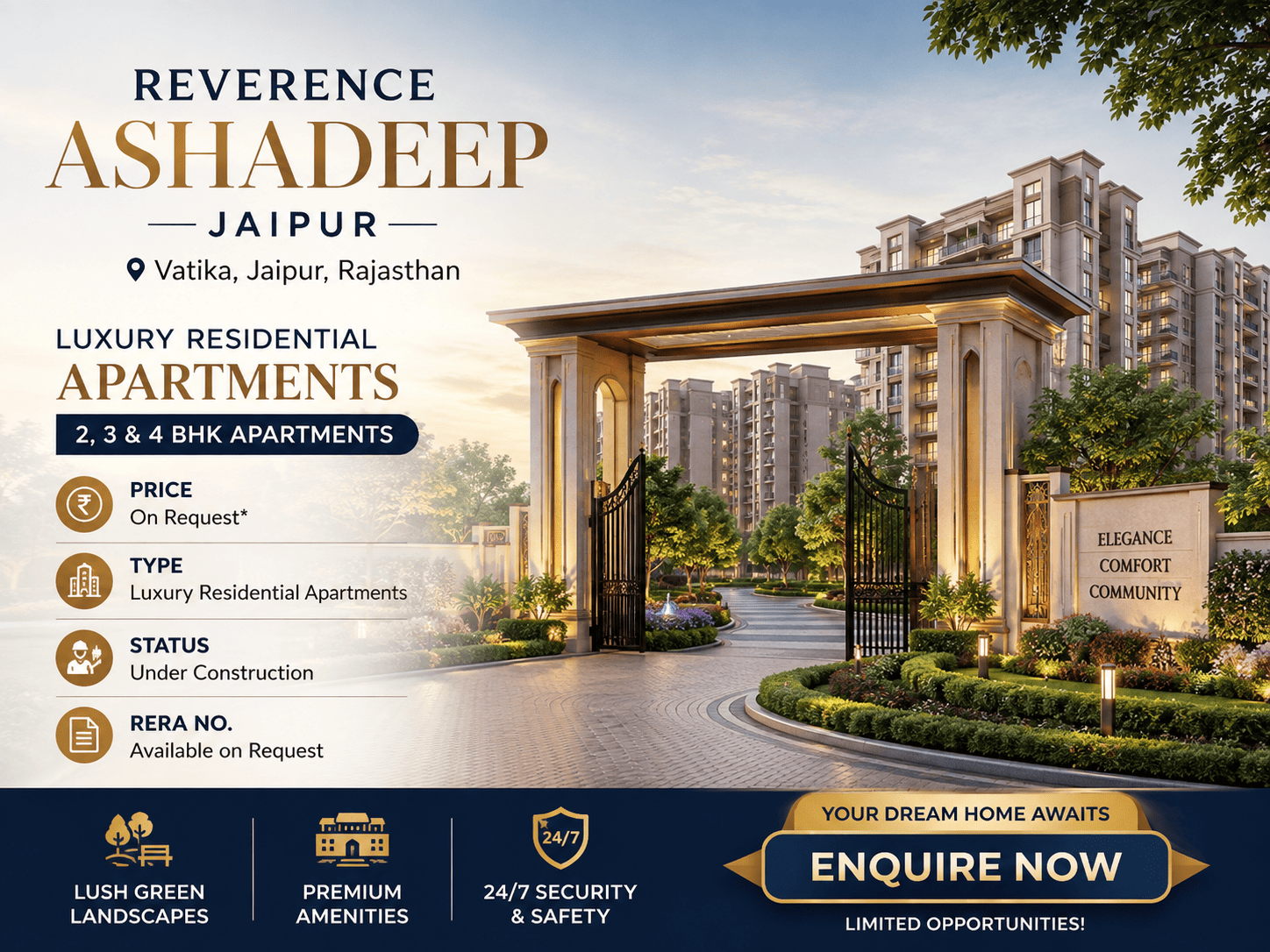 Reverence Ashadeep Jaipur - Luxury Apartments Jaipur