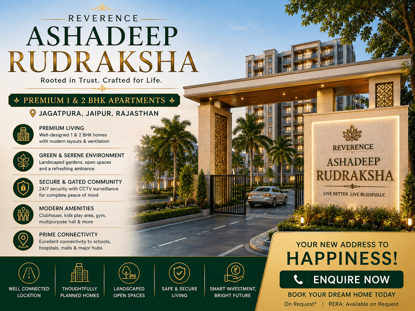 Reverence Ashadeep Rudraksha - Premium Apartments Jaipur