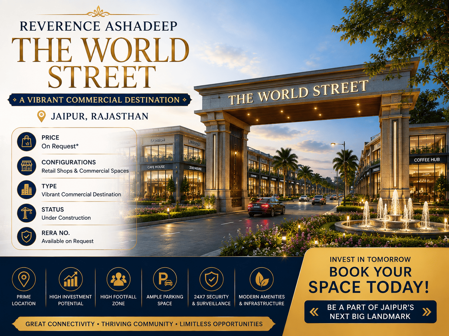 Reverence Ashadeep The World Street - Commercial Shops Jaipur