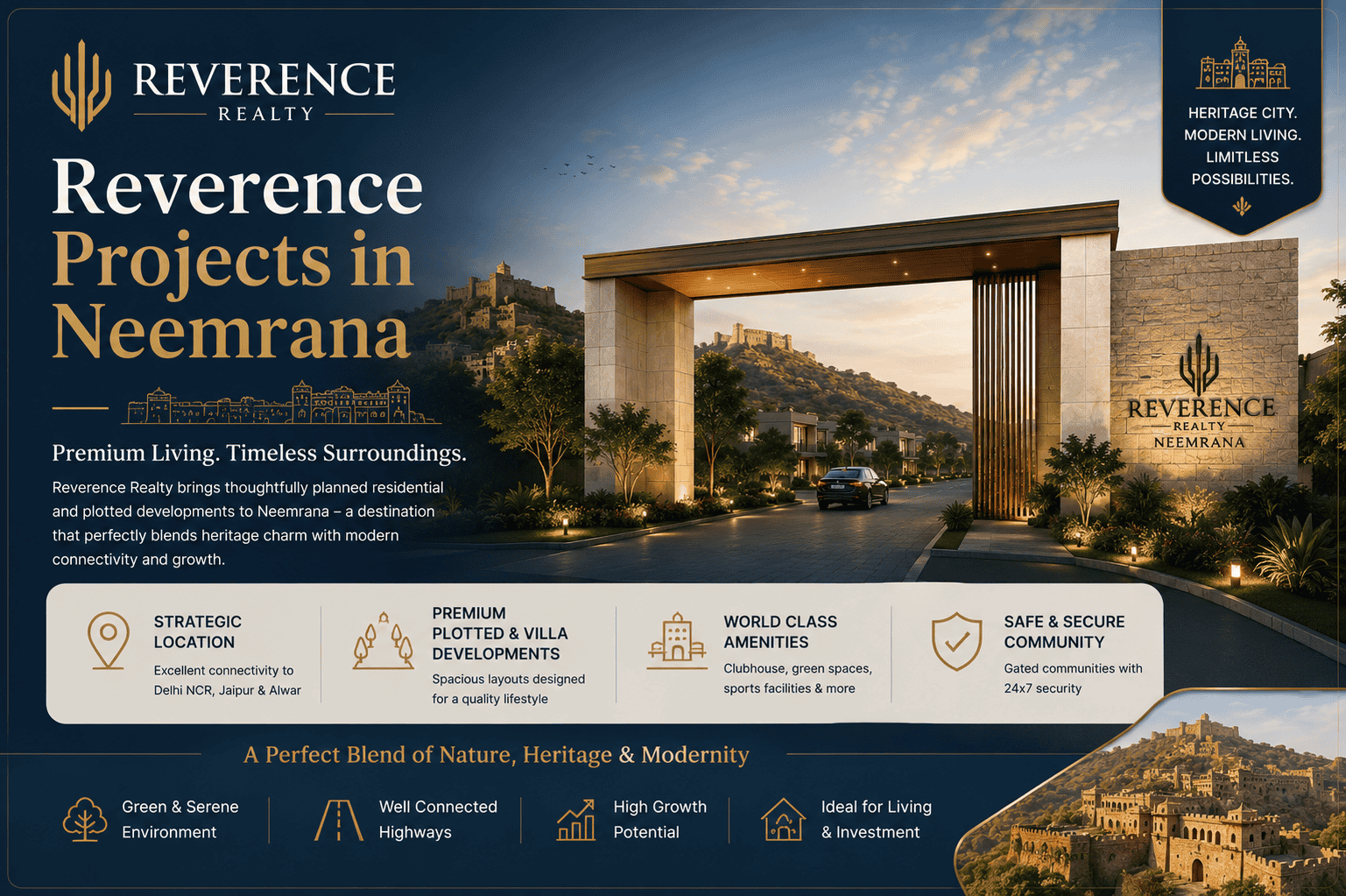 Reverence Realty Projects in Neemrana